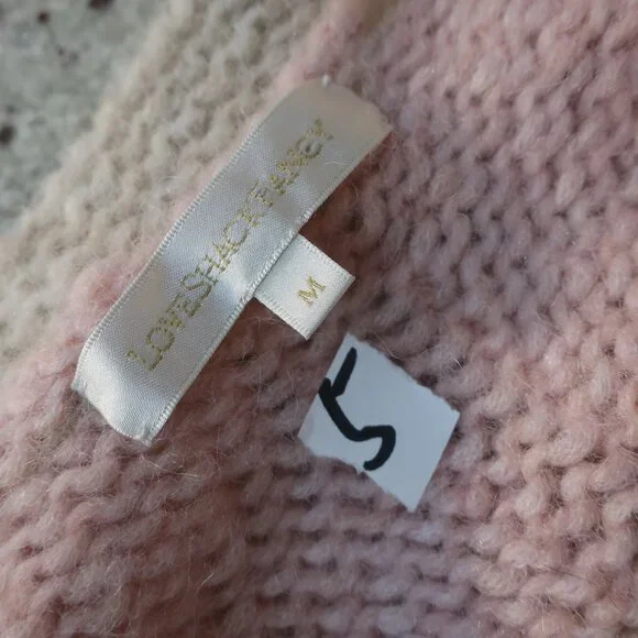 Womens LoveShackFancy Deena Pink-Multi Knit Cardigan Sweater M - Picture 8 of 8